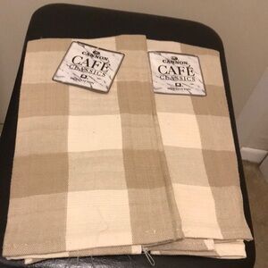 Set of 2 Cannon Café Classics Checkered Dishcloths